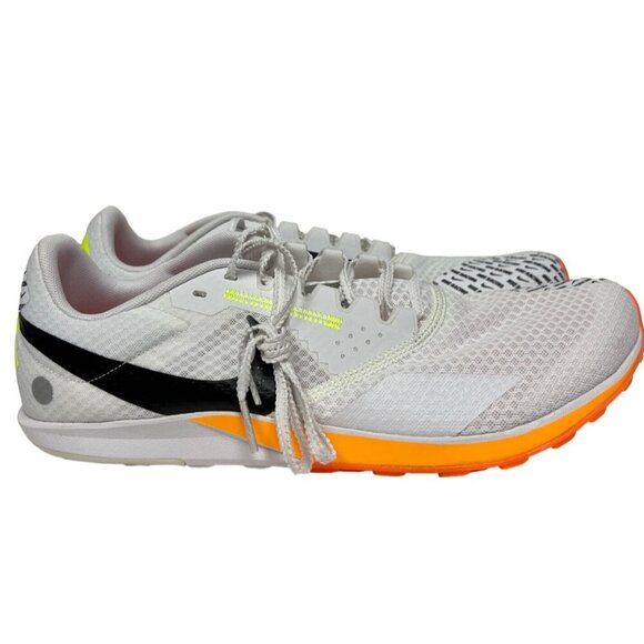 NEW Nike Men's Spikes Rival XC 6 Cross Country White Orange Size 11.5 DX7999-100 - Picture 1 of 10